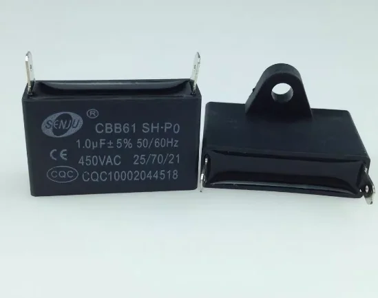 Original CBB61 fan starting capacitor two pin 450VAC 1/1.5/2/2.5/3/5/8/10/12/14UF