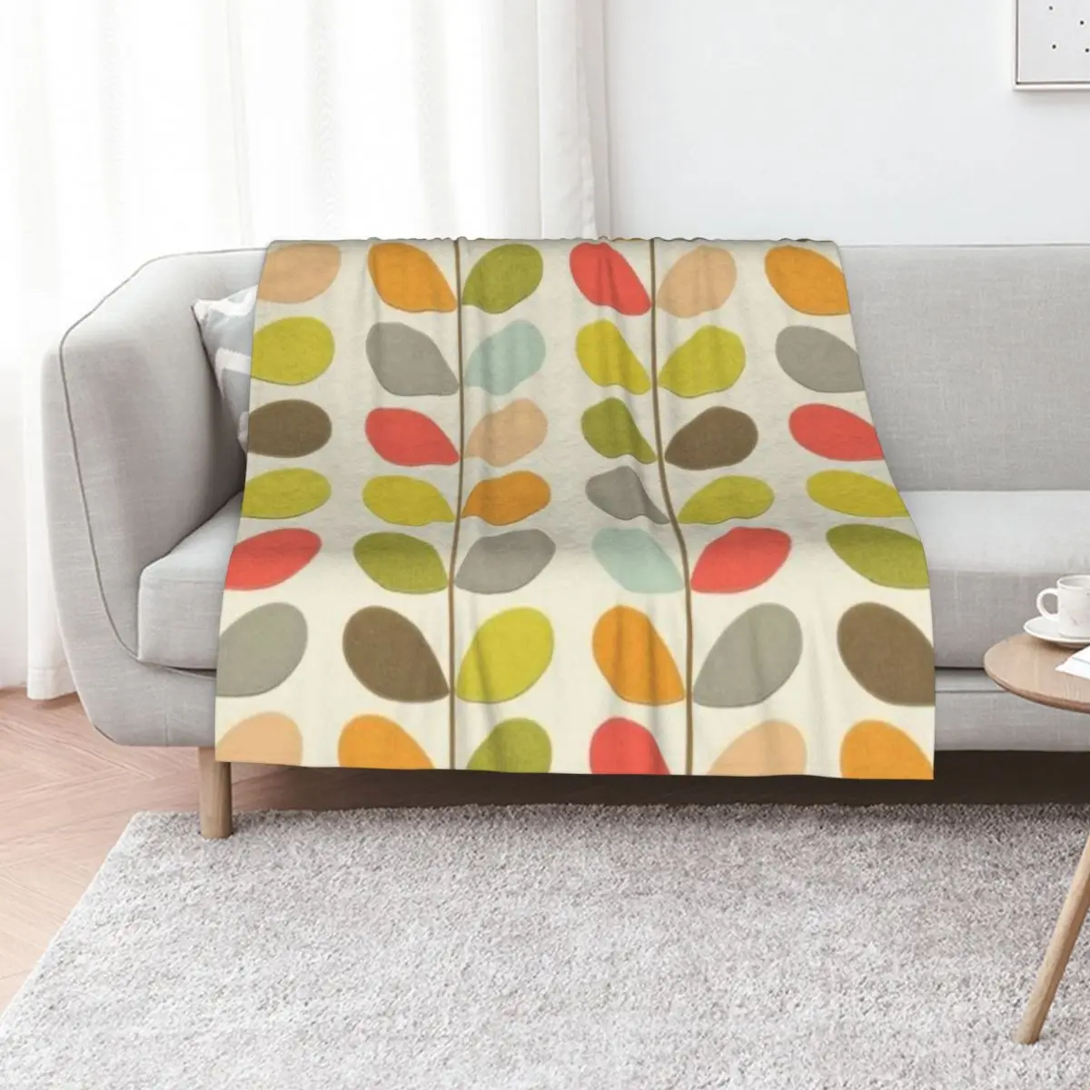 Orla kiely multi stem comforter Throw Blanket Plaid Picnic Moving Thins Polar anime Blankets