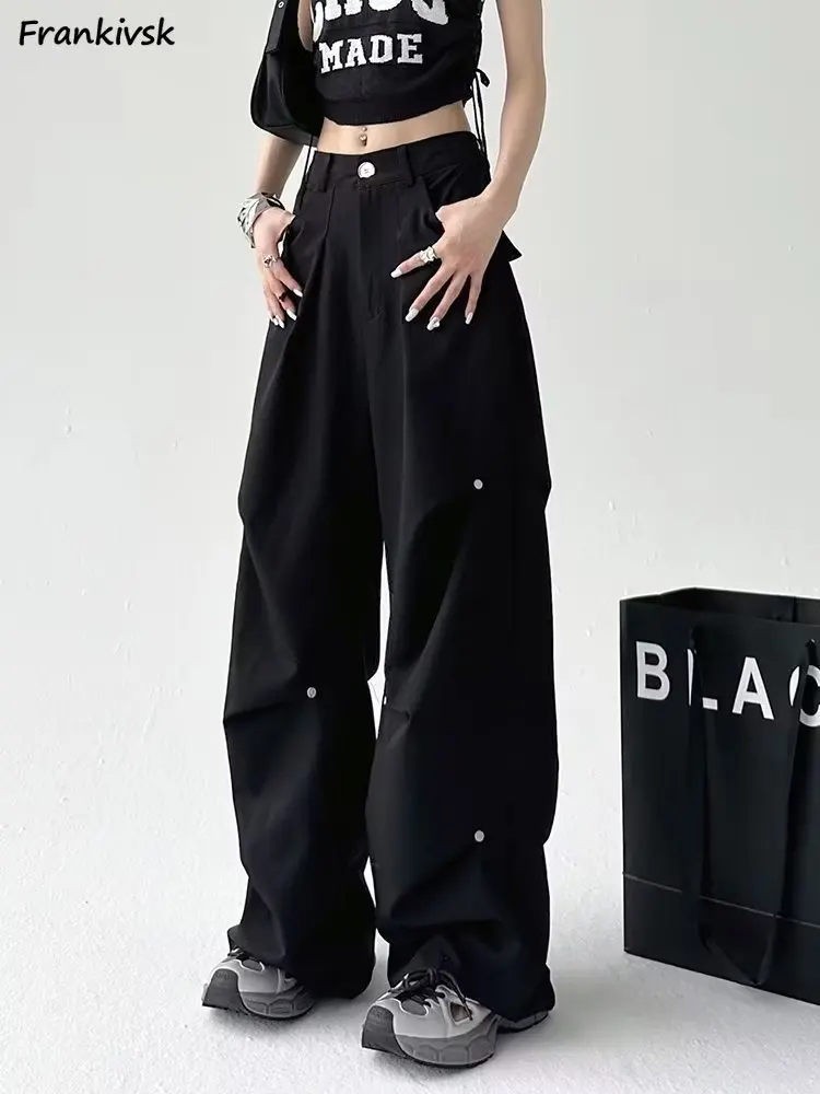 

Pure Color Pants Women Basics Cozy Office Lady Korean Style Normcore Fashion Leisure Sporty High Street Punk S-2XL Spring Summer