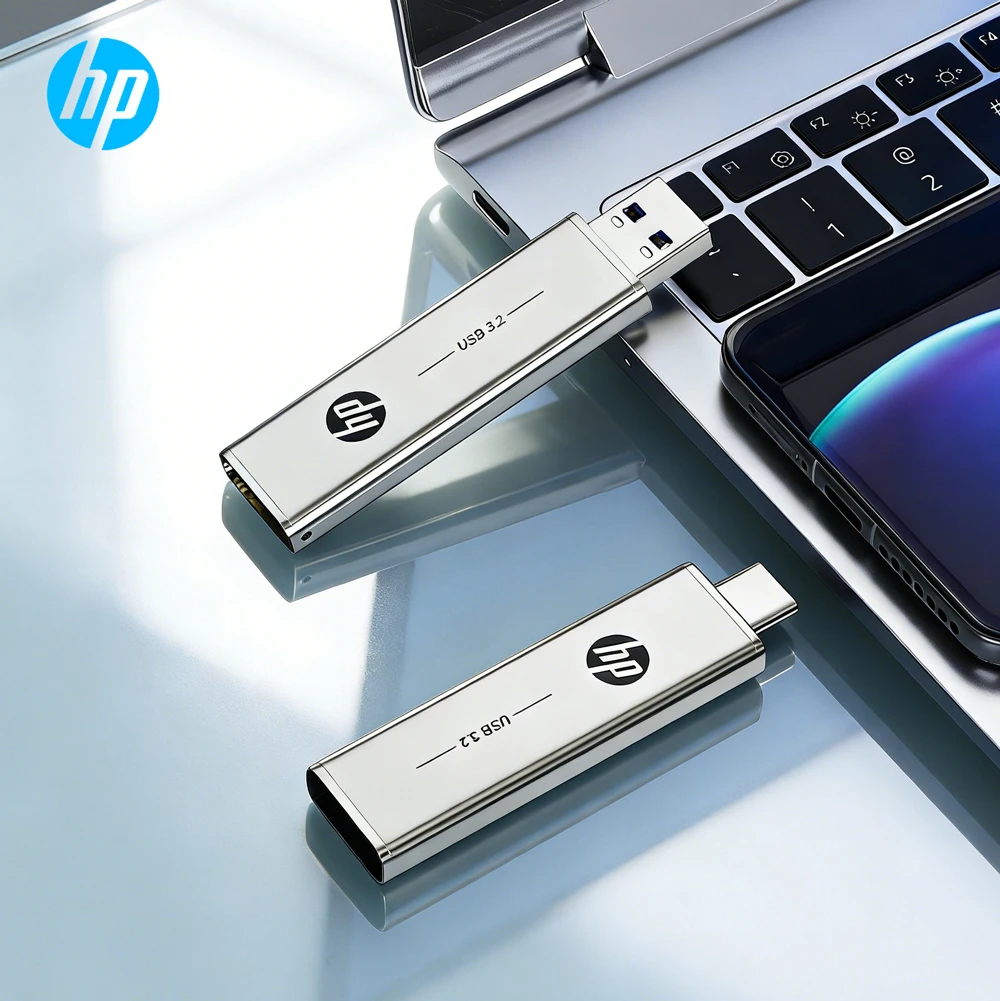 HP tipo-c USB3.2 Pen Drive OTG 64GB 128GB 256GB 2 en 1 memoria Usb de doble propósito Pendrive Flash Drive 100% Original