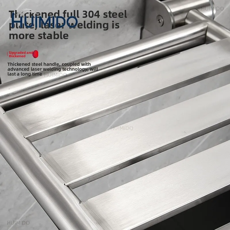 Stainless Steel Wall Mounted Folding Chairs Disabled Bath Seat Chair,Special Shower Chair for The Elderly Non-slip Shower Bench