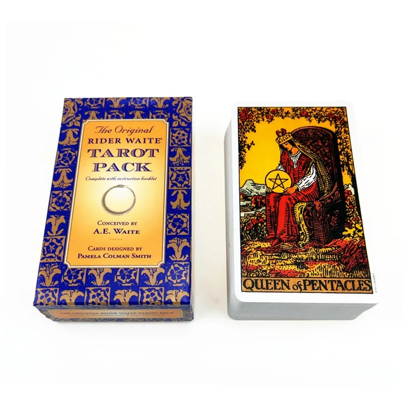 10.3*6cm Original Rider Waite Tarot Deck 78 Pcs Cards for Bbeginners Classic Edition