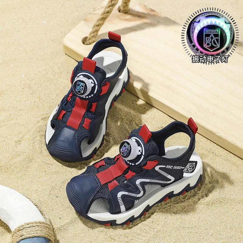 Kids Sports Sandals Closed Toe Summer Outdoor Water Shoes for Boys Girls Athletic Beach Sandials Non-slip Size 28-39 Zapatillas