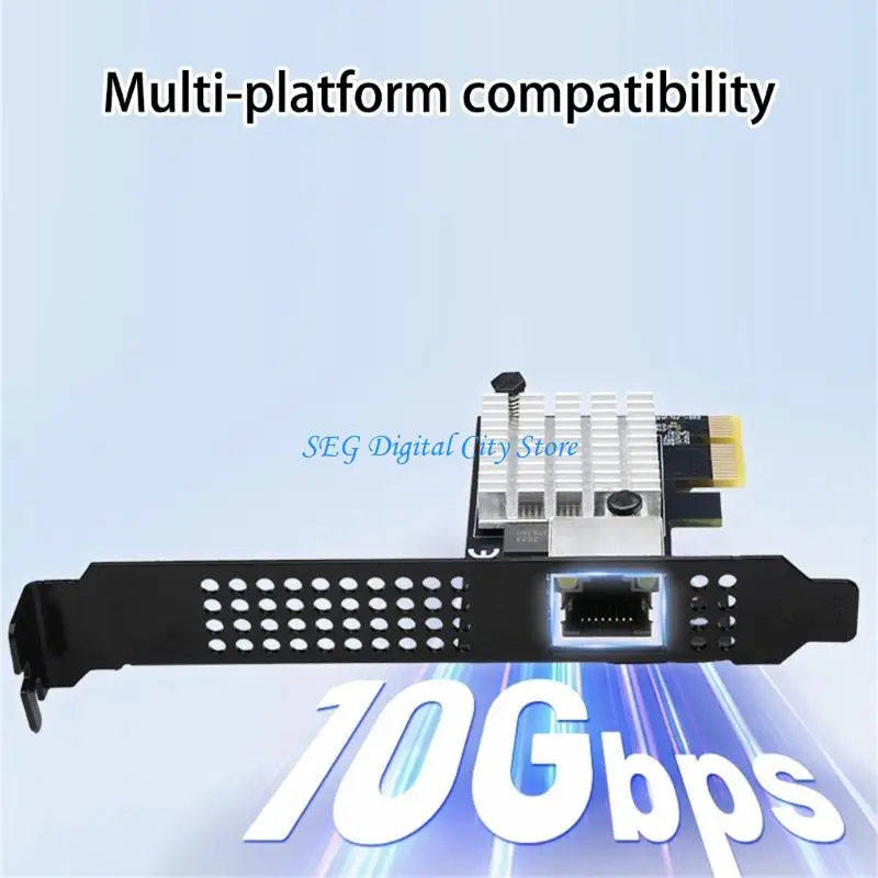 محول شبكة U75B سريع 10 جيجابت في الثانية PCIe4.0 فتحة RTL8127 شرائح متوافقة مع وحدة SFP + للاتصال المستقر