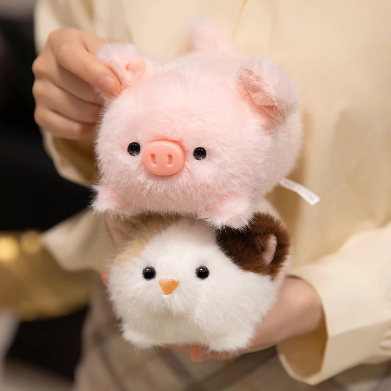 Simpatici animali stile sdraiato Panda rosso Capibara Gatto Bambole di peluche morbide Farcito Volpe Maiale Peluche Giocattoli per bambini Decorazione Regali per bambini