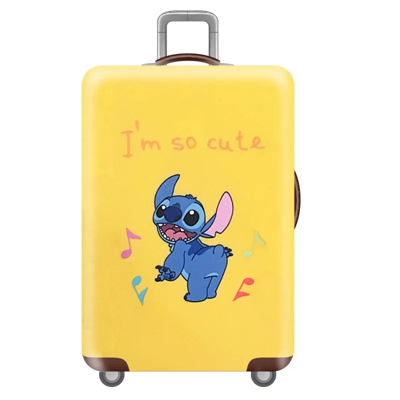 Disney Stitch Travel Suitcase Dust Cover Cartoon Thicker Luggage Protective Cover for 18-32 In Travel Suitcase Cover Accessories