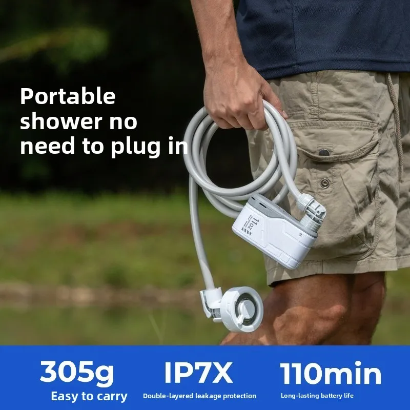 Outdoor Portable Electric Pump Cleaner, Camping Electric Self-priming Artifact