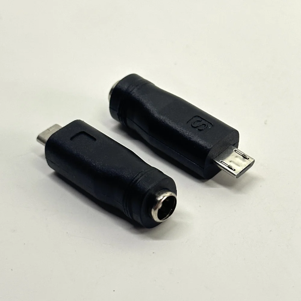 Micro USB /Type C / MINI USB Male to 5.5 x 2.1 mm DC Female Plug Power Charger Adapter DC Power Jack Converter