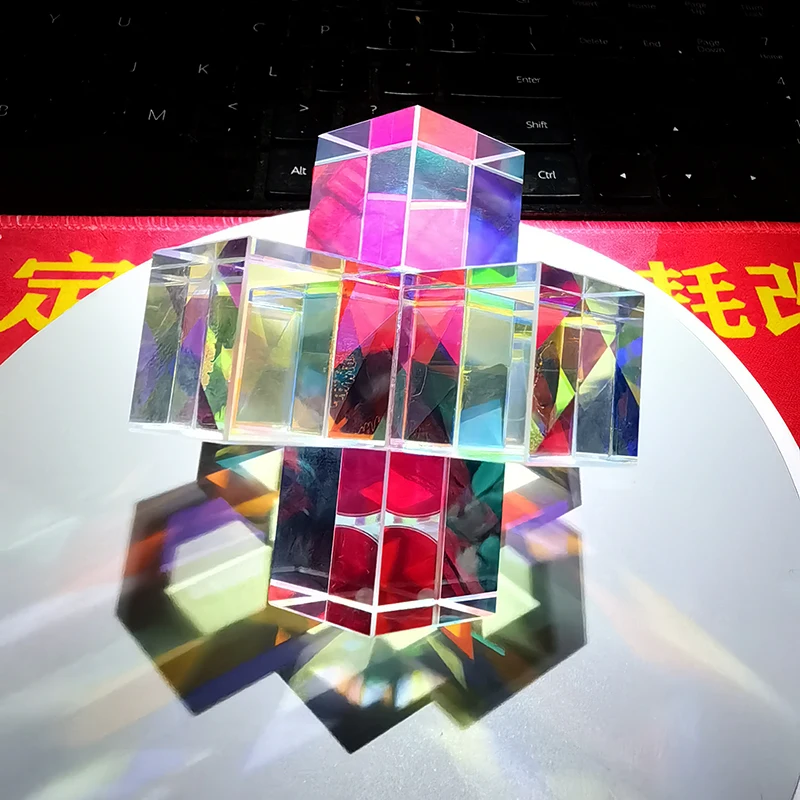 Imagem -04 - Sun Catcher Light Prism Decoração Ornamento Cubo Sunshine Flapper Cross Cristal Edição Limitada