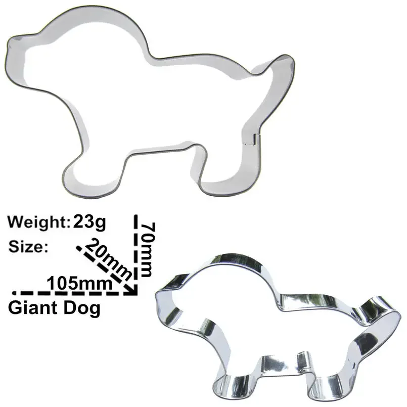 Cartoon animal shape stainless steel biscuit cutter biscuit embossing embossing machine syrup cake chocolate baking mold