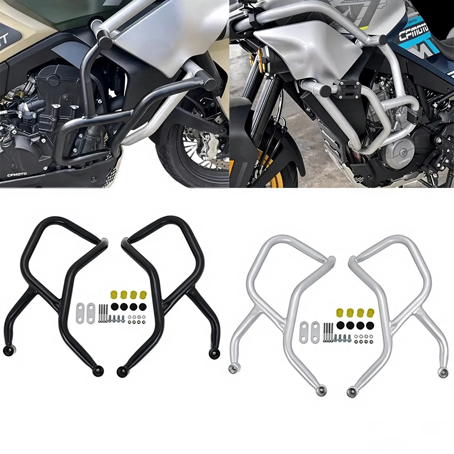 Fit For CFMOTO 800MT 800 MT 2021 2022 2023 2024 Engine Guard Highway Crash Bar Motorcycle Frame Protection Bumper Accessories