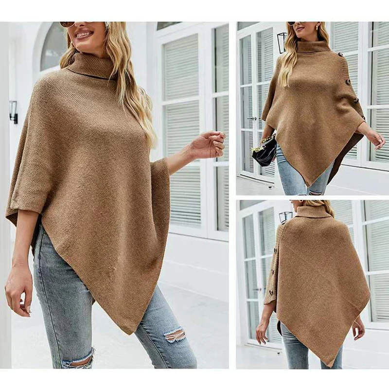 Women\'s 100% Real Natural Rabbit Fur Knitted Pullover Poncho Lady Fashion Cape Genuine Fur Shawl Warm Luxury One Size