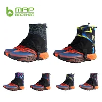 MAP BROTHER F1001 Polainas de rastreo para correr unisex al aire libre Fundas protectoras para zapatos a prueba de arena para senderismo y maratón reflectantes