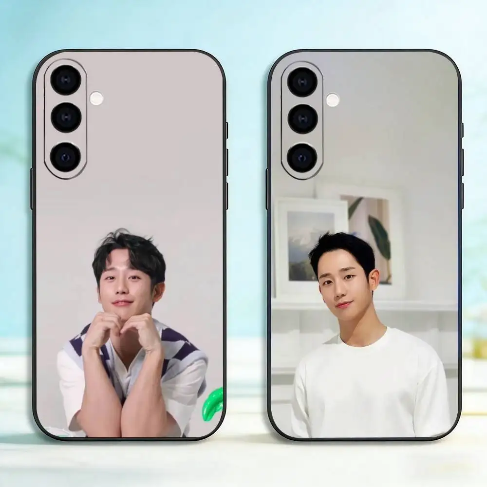 

Korean Actor Jung Hae-in Phone Case For Samsung Galaxy A73,A72,A71,A70,A53,A52,A51,Soft Silicone Black Cover