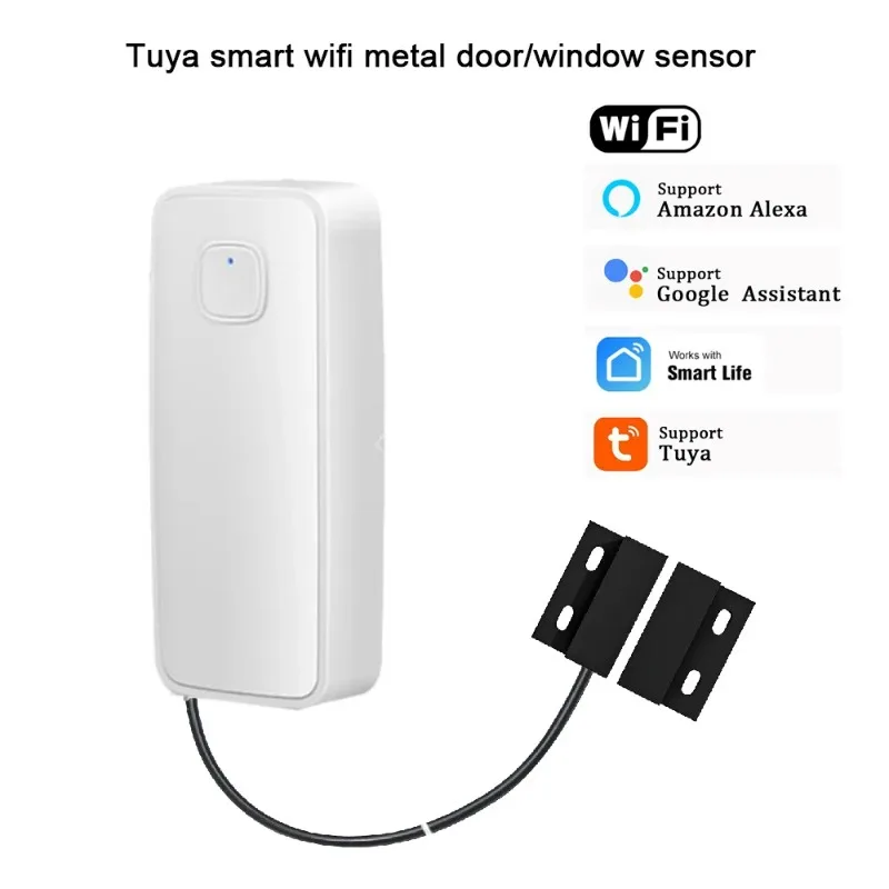 

Tuya Smart Door Window Magnetic Sensor Open Closed Detector WIFI Security Alarm Home Anti-theft Door Iron Rolling Door Sensor