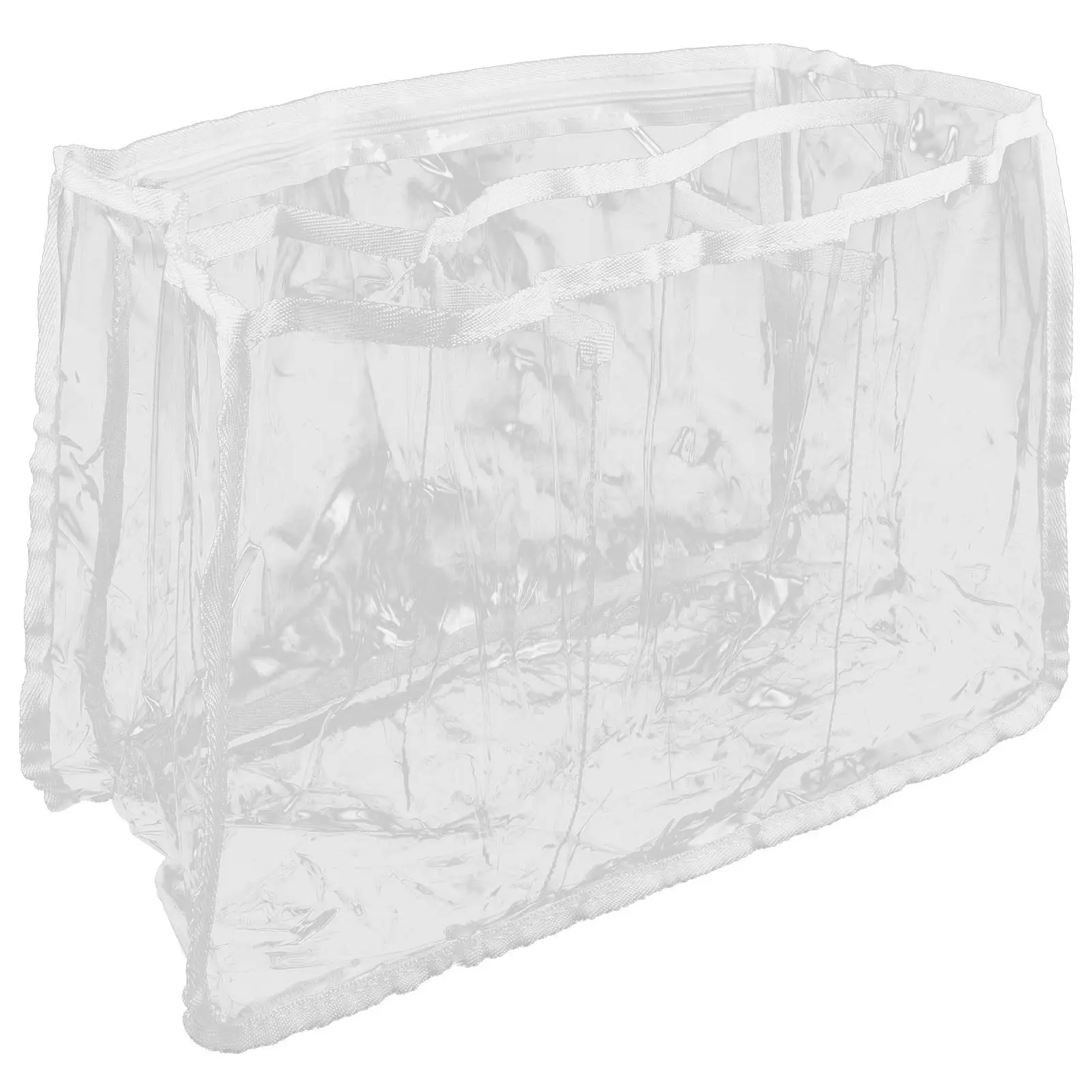 

Большая прозрачная пляжная сумка-тоут, многоразовая пластиковая сумка-мешок, портативная сумка через плечо для путешествий и активного отдыха, прозрачная пляжная сумка-мешок