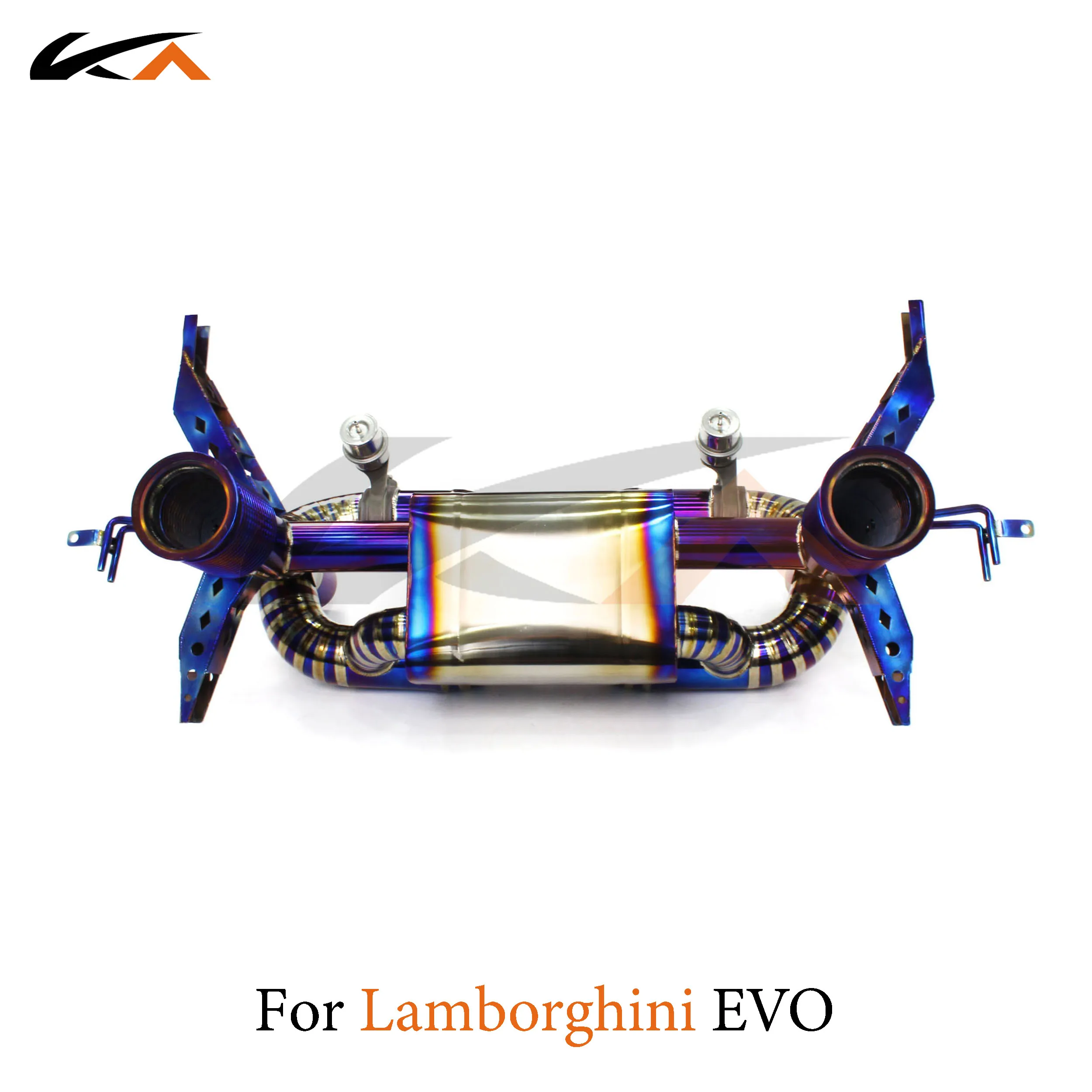 KA Tuning exhaust system titanium alloy catback for Lamborghini EVO rear section performance parts muffler valve