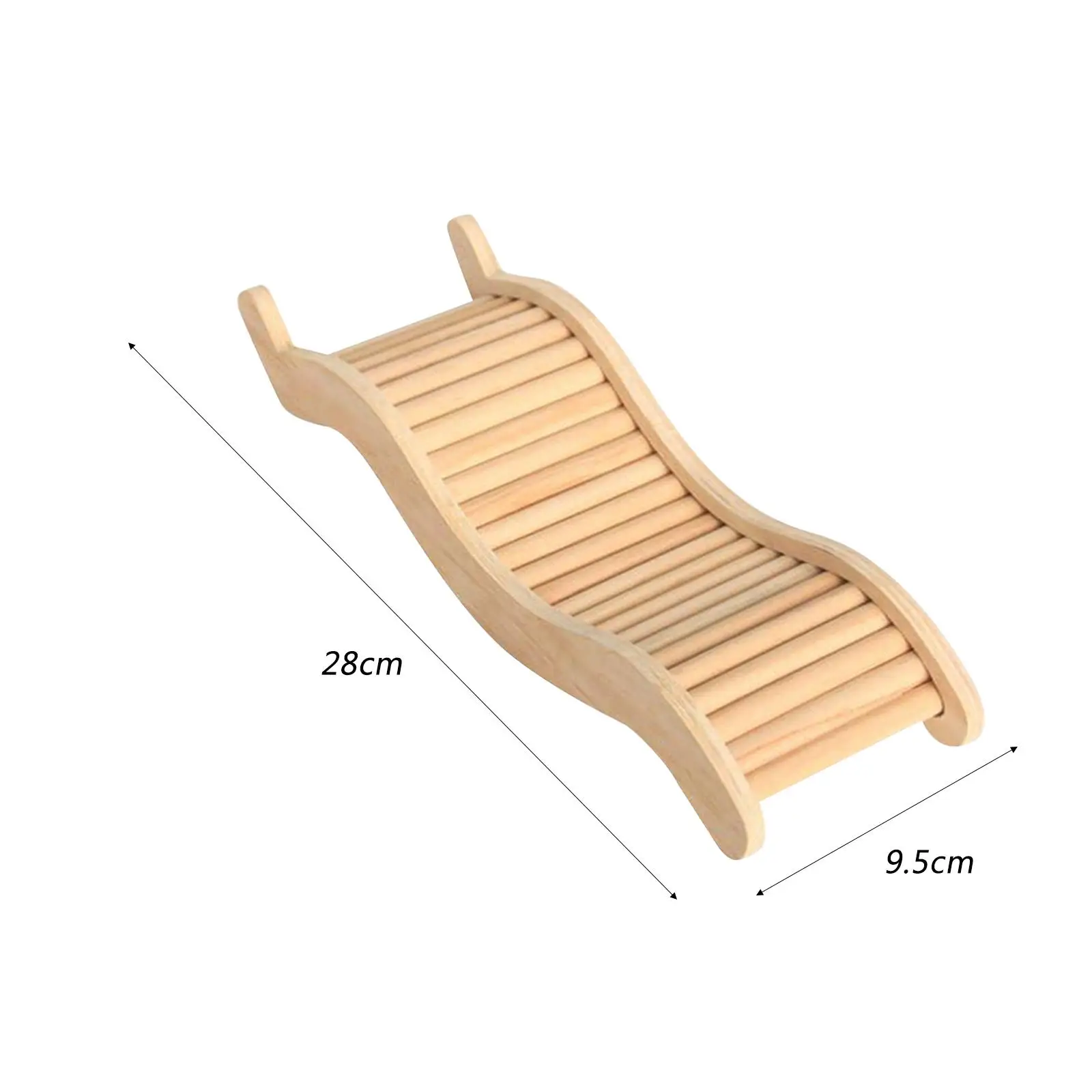 Hamster Climbing Ladder Wooden Bridge Bendable Funny Chewing Playing Portable Pet Toys Bendy Bridge Gerbil Rats Mice Reptiles