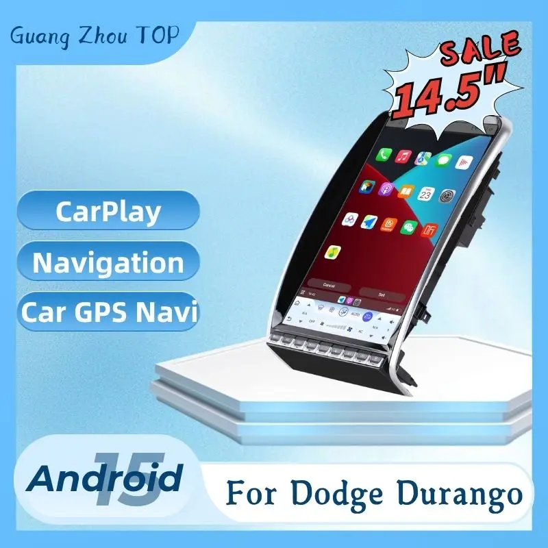 14.5 Inch For Dodge Durango 2014-2020 Android 15 8-Core 8G+256G Car Multimedia Player Stereo Receiver Radio GPS 4G Carplay Wifi