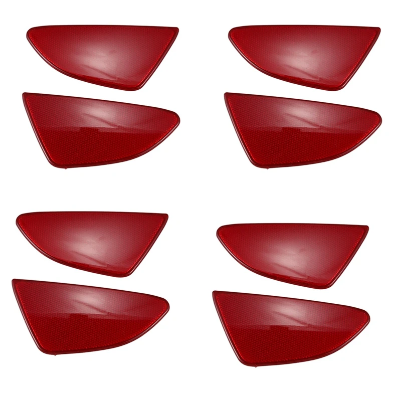 

8X Car Styling ABS Plastic Rear Tail Fog Light Lamp Reflector Panel Set For Mazda 2 Demio 2015-2018