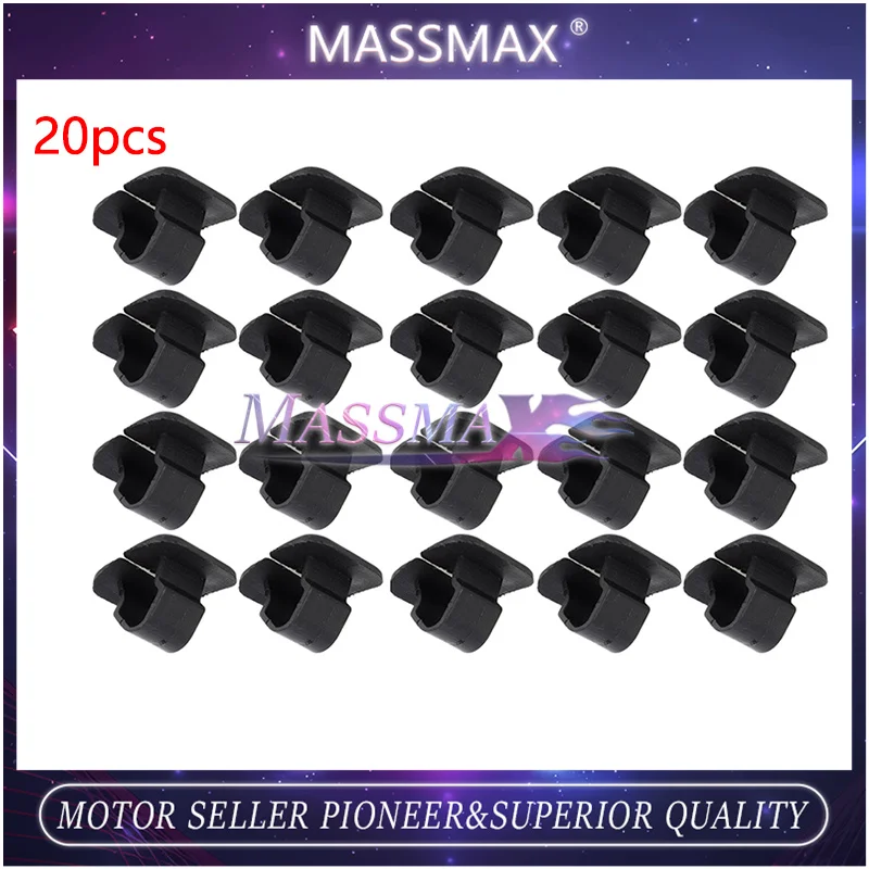 50Pcs Mounting Clips 1H586384901C Plastic Black Fit for VW Audi Seat Skoda - Hood Insulation Fastener