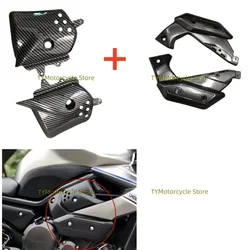 탄소 섬유 코팅 오토바이 오른쪽 왼쪽 패널 페어링 키트 프레임, 야마하 XJ6 XJ 6 2009 2010 2011 2012 적합