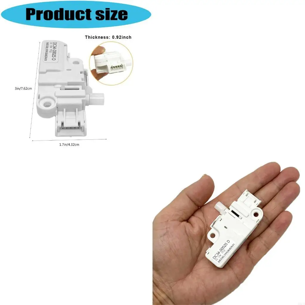 M6CB DC34-00025D 12V Washer Door Lock Switcher Electronic Door Lock Washing Machine