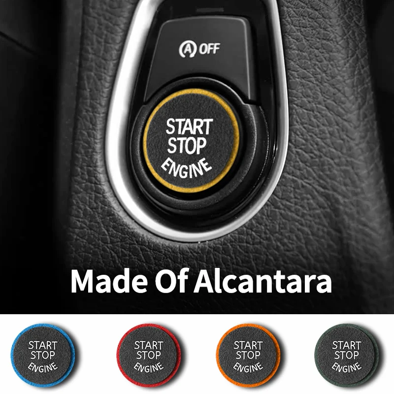 

For BMW G-Chassis & F-Chassis Made of Alcantara Engine Start Button Frame Cover Trim Sticker Decorative Car Interior Accessories