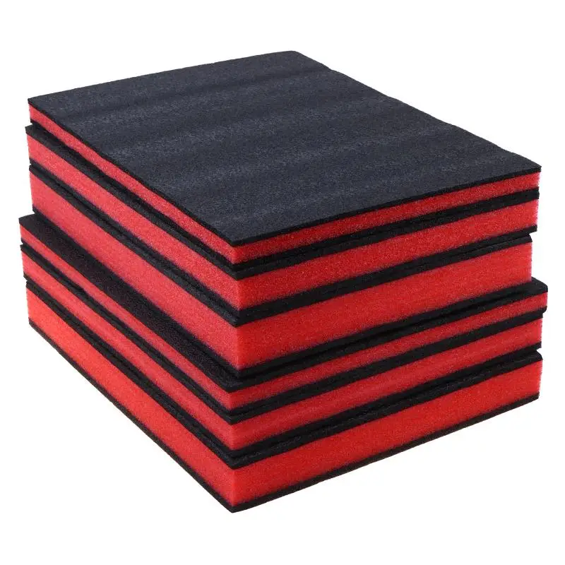 1 Sheet Tool Box Foam Insert 30x30cm, Cuttable Polyethylene Shadow Foam 10mm Thick Toolbox Drawer Garage Pelican Case Organizer