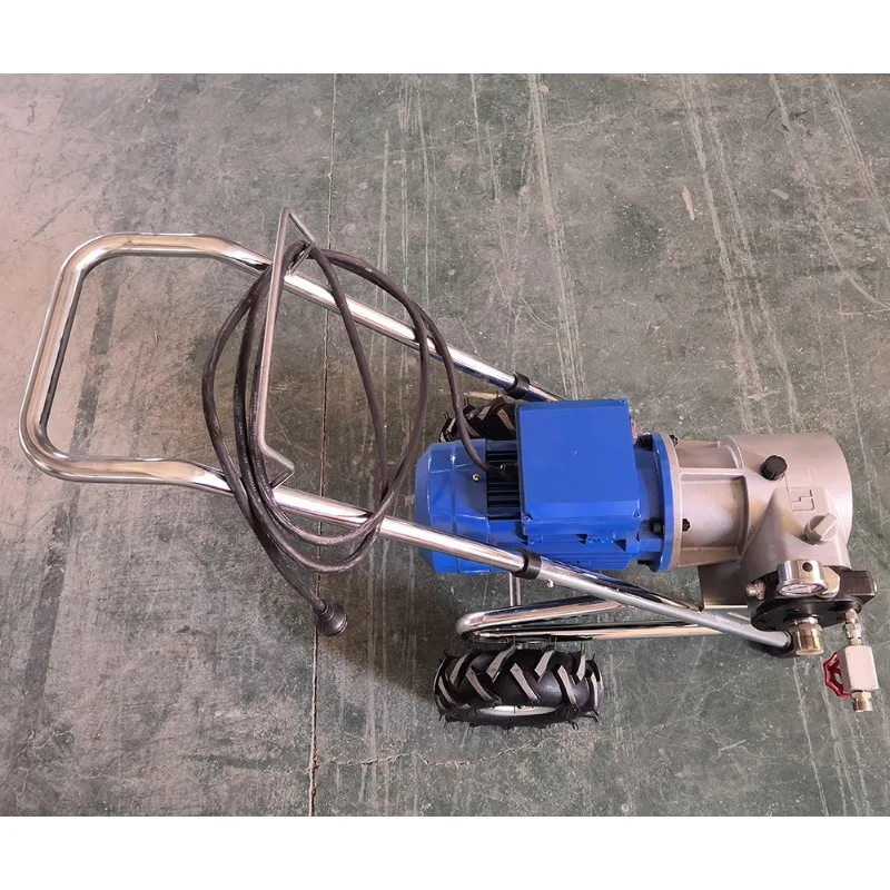 Automatic high pressure airless latex paint putty spraying machine, milling machine