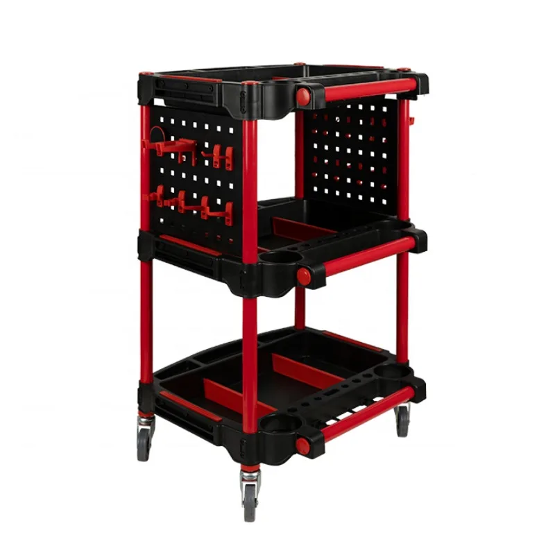 

Best Sale Auto Repair Tool Cart 3 Shelf Tool Cart Car Detailing Trolley Detailing Cart 57 42 100CM