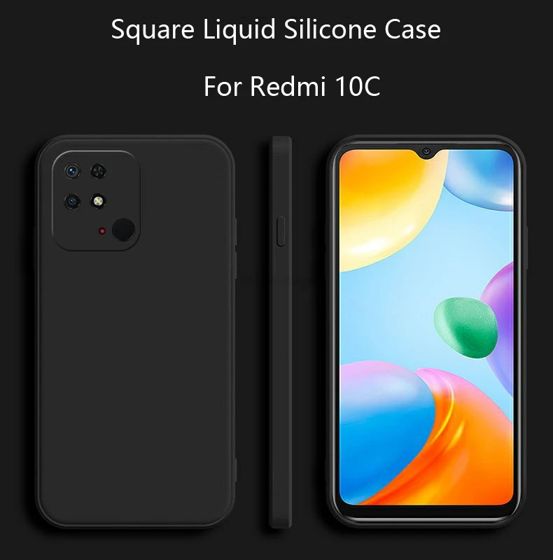 Flüssigkeit Silikon Fall für Xiaomi Poco X6 Pro Abdeckung Matte Für POCO X3 X4 X5 X6 X7 M6 M7 Pro C55 C65 C75 Weiche Procect Abdeckung Fundas – Detail 1