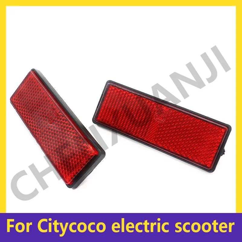 High Quality Reflectors Rectangular Safety Mark Signal Strip Rear Position for Citycoco Electric Bicycle Scooter