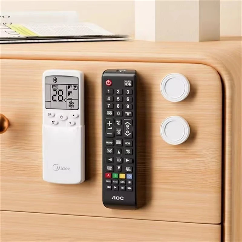 Magnetische Wandablage für Fernbedienungen selbstklebend ohne Bohren fester Halt kompaktes weißes Design passend für TV Klimaanlage DVD Steuergeräte Aufbewahrung für Haus Büro Hotel Wohnungen einfache Montage ohne Werk – Detail 28