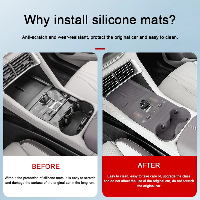 For BYD Song Plus 2025, Car Silicone Protective Central Control Panel Armrest Box Pad Scratch-resistant And Abrasion-resistant - Image 3