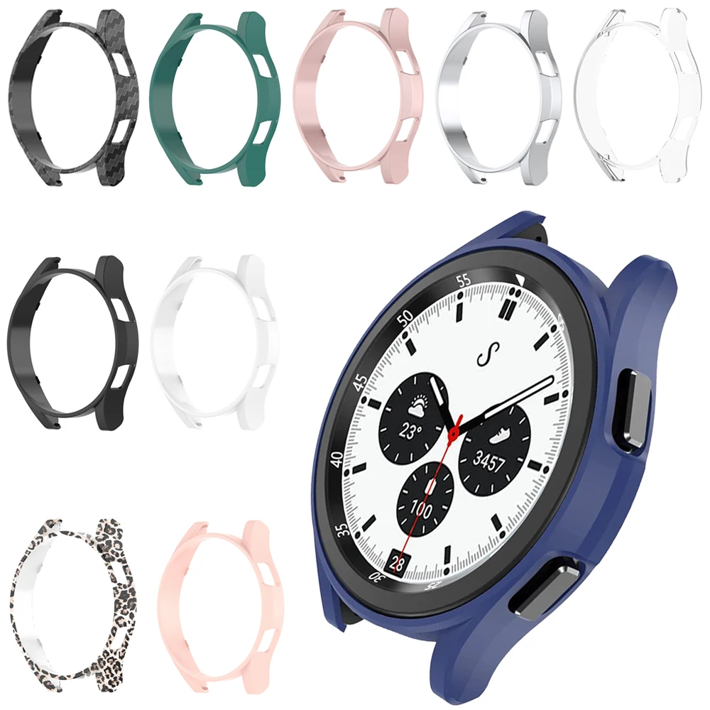 Funda para Samsung Galaxy Watch 4/6 Classic 43mm 47mm 42mm 46mm PC cubierta mate para Galaxy Watch 4/5/6 40MM 44MM parachoques protector