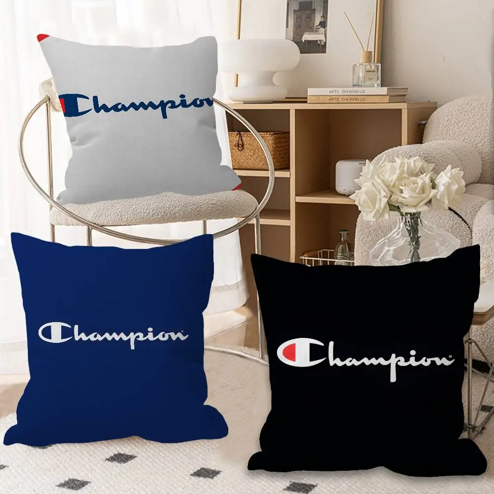 

famous brand C-Champion logo Personalized Pillow Cover Kids Bedroom Wild Party Decor Pillowcase kid Birthday shower Gift