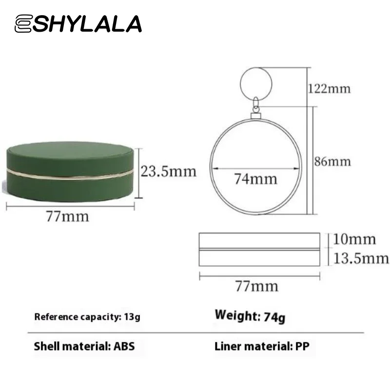 1 pçs vazio almofada de ar puff caixa portátil cosméticos maquiagem caso recipiente com pó esponja espelho para bb creme fundação