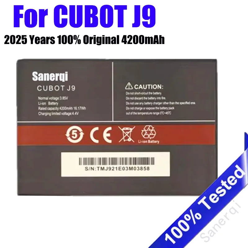 

2025 Years 100% Full 4200mAh Battery For Cubot J9 / P40 Mobile Phone battery High Quality Fast Shipping