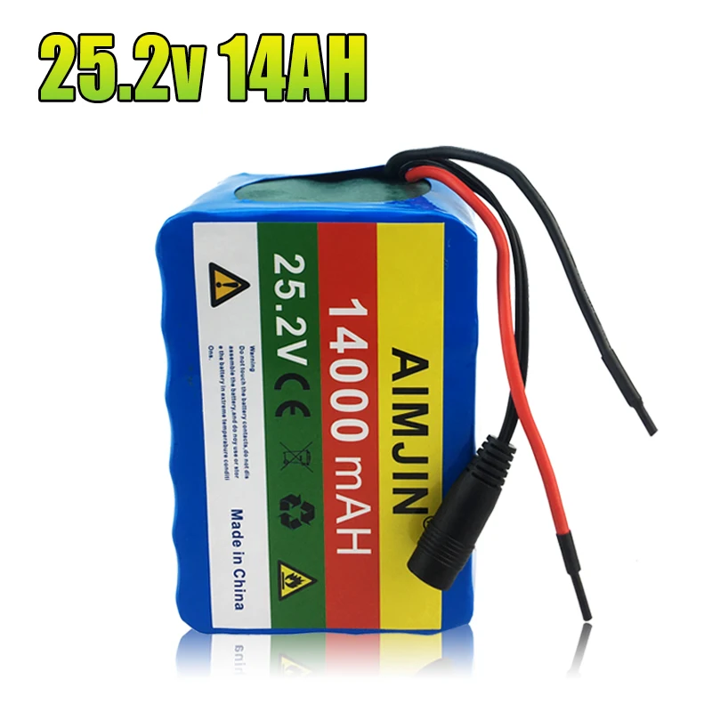 

25.2V 14000mah Lithium ion Rechargeable Battery 14Ah 6s4p Electric Bicycle Moped/Electric/18650 Battery Pack+charger