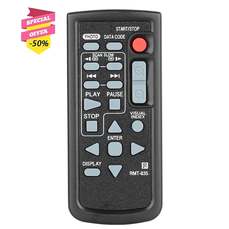 

RMT-835 Remote Control For Sony Camcorder HDR-PJ580E PJ790E PJ820E CX900E XR350 CX370 PJ760 CX760 PJ79 DCR-DVD101 DCR-DVD103