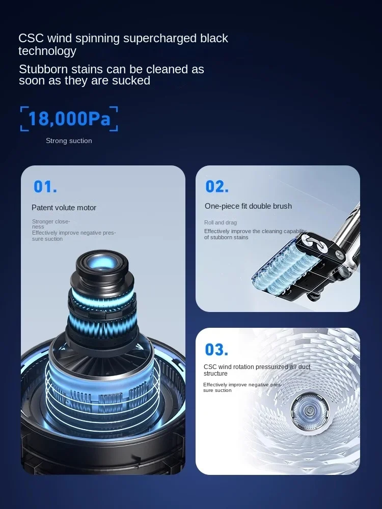 Haier X11station floor washing machine double roll brush germ removal washing drag suction machine automatic water supply