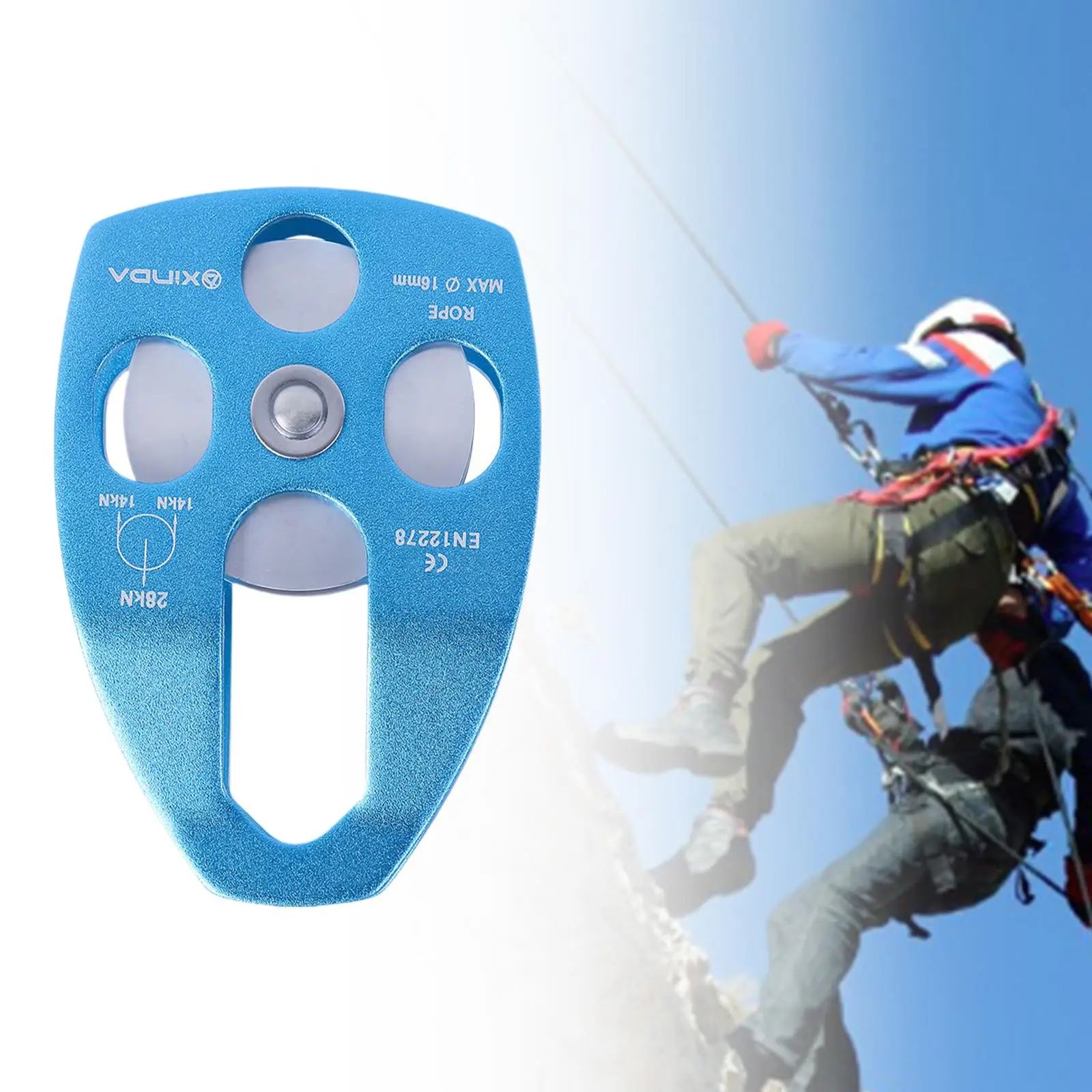 

Climbing Single Pulley Rescue Side Pulley Hardware Quick Installation Heavy Duty