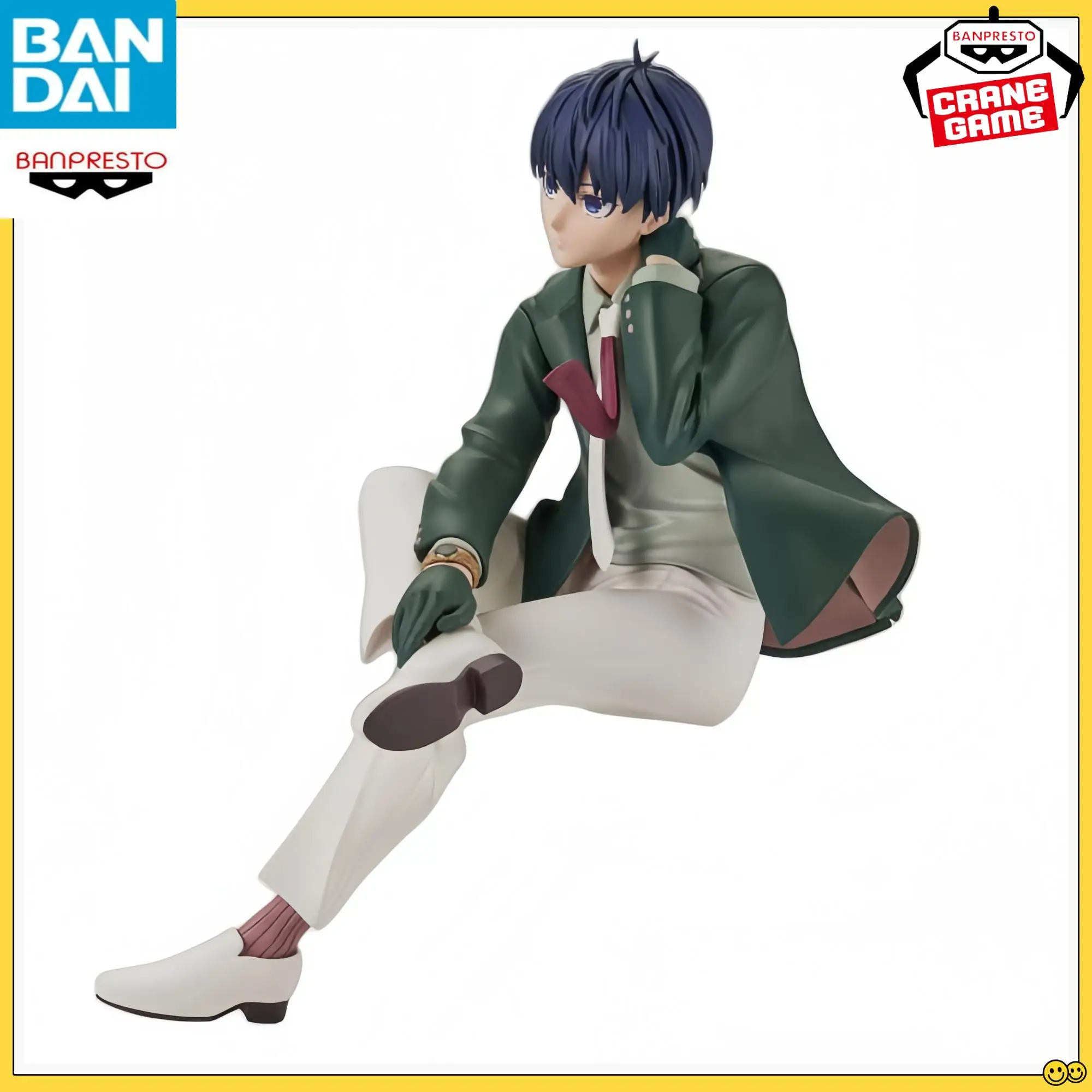 

In Stock Bandai Banpresto Blue Lock Isagi Yoichi New and Unopened Sitting Posture Garage Kit 13Cm Selected Gifts Collectible