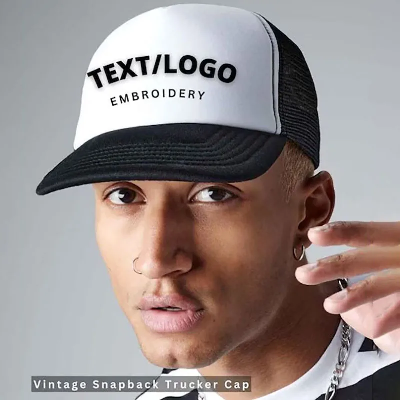 Custom Embroidered Mesh Baseball Caps Unisex Personalized Logo Text Y2K Trucker Hats Sports Snapback Caps Summer Funny Gift