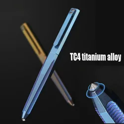 TC4 Titanium Alloy Tactical Pen Camping Multi-functional Self-defense Break Windows Pen Signature Pen For Man Women's Man Gift