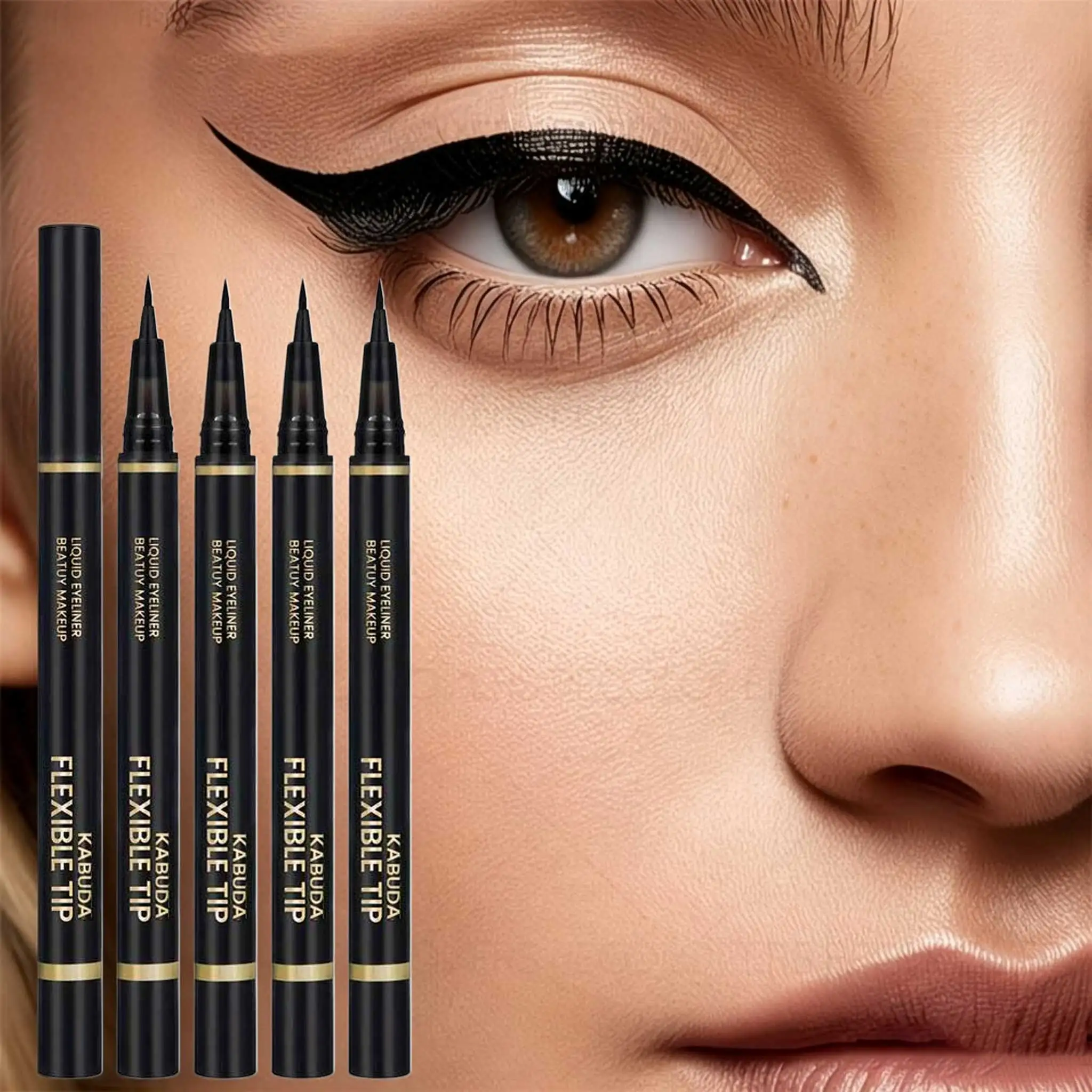 5PCS Liquid Eyeliners, Ultra-Fine Tip, Long-Lasting Waterproof Smudgeproof Makeup, Perfect for Beauty Enthusiasts & Beginners