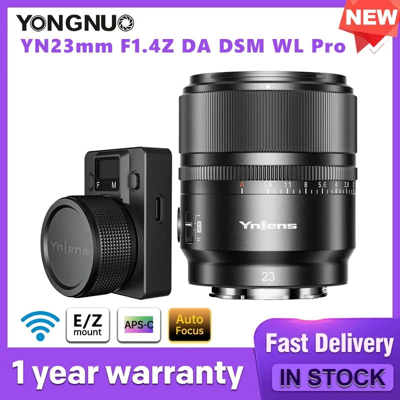 ヨンヌオ YN23mm F1.4S YN23mm F1.4Z DA DSM WL PRO リモコン付き
