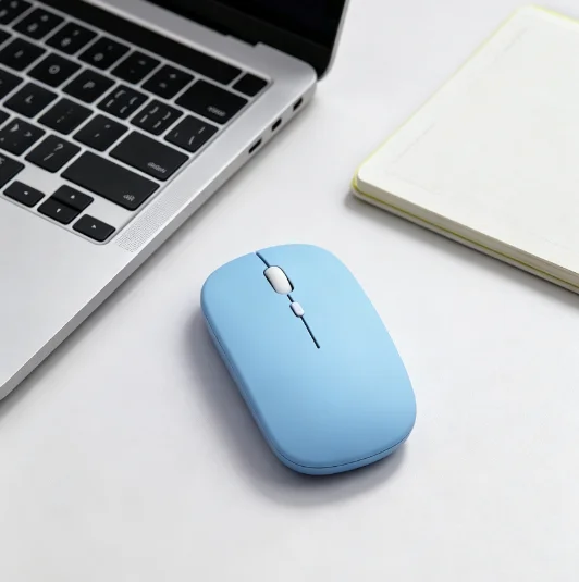 HTMCK Bluetooth-compatible Wireless Silent Mouse, Portable Computer Mice for Laptop, Tablet, Working & Gaming