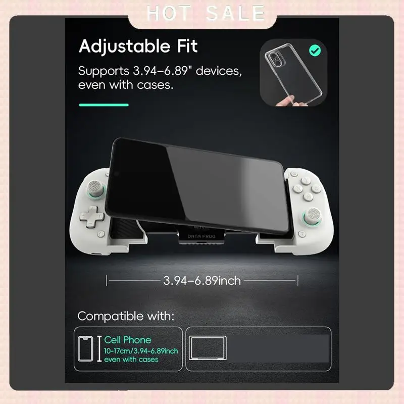 وحدة تحكم ألعاب لاسلكية DATA FROG X3 لتوصيل 24 ساعة لوحدة تحكم ألعاب أندرويد لهاتف Galaxy Ideal لهاتف PUBG Mobile & Mo #6